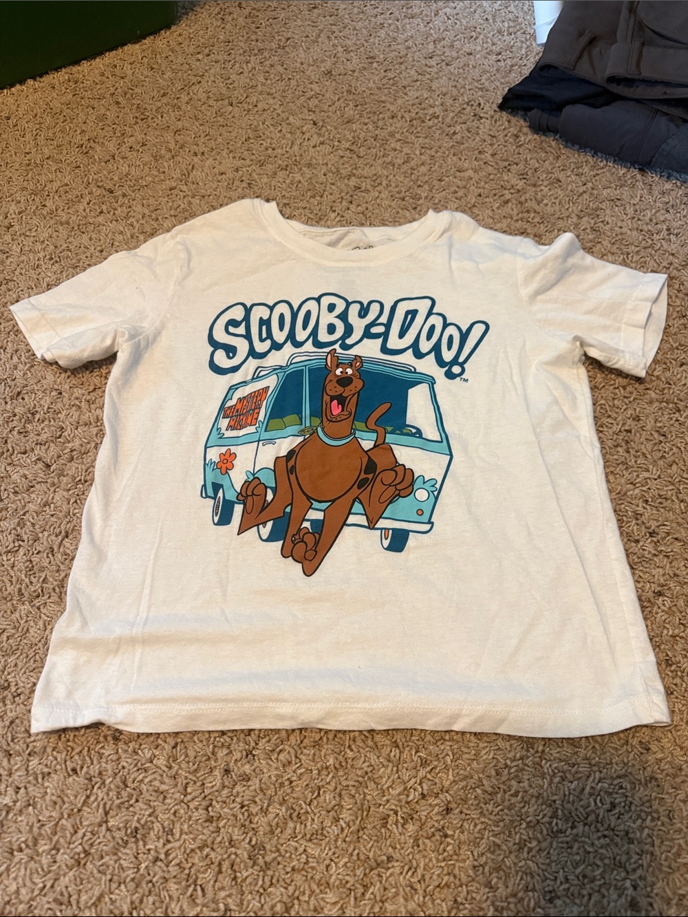 Scooby-Doo White Graphic Tee for Kids - Short Sleeve